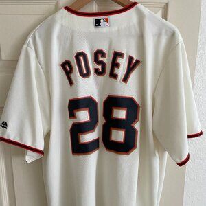 SF Giants Buster Posey #28 Home Jersey – Majestic Coolbase